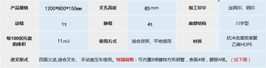 JSL-1208川字网格托盘